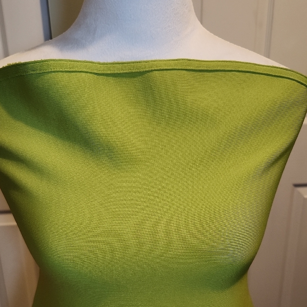 Ash Strapless Chartreuse Dress - Picture 2 of 3